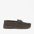 Marron - Back - Sleepers Adie - Chaussons en cuir suédé style mocassins - Homme