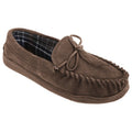 Front - Sleepers Adie - Chaussons en cuir suédé style mocassins - Homme