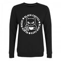 Front - Grindstore - Pull BLACK CATS BLACK MAGIC BLACK COFFEE - Femme