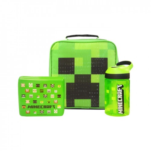 Minecraft - Sac à déjeuner et gourde  Des promos sur vos marques préférées