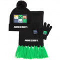 Front - Minecraft - Ensemble bonnet, gants et écharpe - Enfant