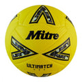 Jaune - Noir - Gris - Front - Mitre - Ballon de foot ULTIMATCH ONE