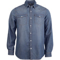 Front - Kariban - Chemise denim décontractée à manches longues - Homme