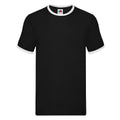 Front - Fruit of the Loom - T-shirt RINGER - Homme