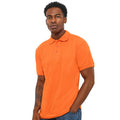 Orange - Back - Absolute Apparel - Polo PRECISION - Homme