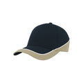 Bleu marine - beige - Front - Atlantis - Casquette compétition RACING - Mixte