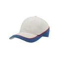 Blanc - Bleu roi - Front - Atlantis - Casquette compétition RACING - Mixte