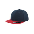 Bleu marine - rouge - Front - Atlantis - Casquette avec visière plate - Mixte