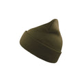 Olive - Front - Atlantis - Bonnet avec revers WIND - Mixte