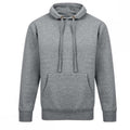 Gris chiné - Front - Casual Classic - Sweat à capuche - Homme