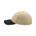 Beige - bleu marine - Pack Shot - Atlantis - Lot de 2 casquettes en coton épais - Adulte