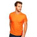 Orange vif - Back - Casual Classics - T-shirt ORIGINAL TECH - Homme