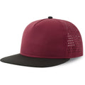 Bordeaux - Noir - Side - Atlantis - Casquette ajustable BANK - Adulte