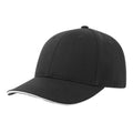 Noir - Blanc - Front - Atlantis - Casquette LIBERTY SANDWICH - Adulte