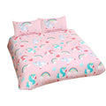 Rose - Side - Bedding & Beyond - Parure de lit BELIEVE IN UNICORNS - Enfant