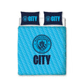 Blanc - Bleu - Front - Manchester City FC - Parure de lit