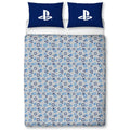 Bleu - Gris - Blanc - Side - Playstation - Parure de lit