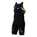 Noir-Vert citron - Front - Aqua Sphere Energize - Combinaison de natation - Homme