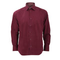 Bordeaux - Front - Russell Collection - Chemise à manches longues - Homme