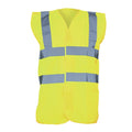 Jaune - Front - Yoko - Gilet de sécurité haute visibilité - Mixte