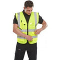 Jaune fluo - Side - Yoko - Gilet de sécurité - Unisexe