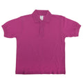 Vert - Front - B&C Safran - Polo 100% coton - Enfant unisexe