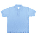 Blanc - Back - B&C Safran - Polo 100% coton - Enfant unisexe