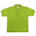 Vert citron - Back - B&C Safran - Polo 100% coton - Enfant unisexe