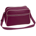 Bordeaux-Sable - Front - Bagbase - Sac à bandoulière rétro - 18 litres