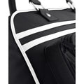 Noir-Blanc - Back - Sac de bowling Bagbase rétro - 23 litres