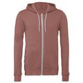 Mauve - Front - Canvas - Sweat à capuche et fermeture zippée - Homme