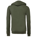 Vert militaire - Back - Canvas - Sweat à capuche et fermeture zippée - Homme