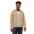 Marron clair - Side - Canvas - Sweat à capuche et fermeture zippée - Homme