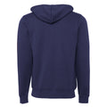 Bleu marine - Back - Canvas - Sweat à capuche et fermeture zippée - Homme