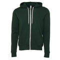 Vert forêt - Front - Canvas - Sweat à capuche et fermeture zippée - Homme