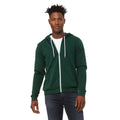 Vert forêt - Back - Canvas - Sweat à capuche et fermeture zippée - Homme