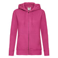 Fuchsia - Front - Fruit of the Loom - Sweat à capuche - Femme