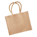 Naturel - Front - Sac de courses classique en jute Westford Mill - 21 litres