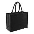 Noir-Noir - Front - Sac de courses classique en jute Westford Mill - 21 litres