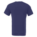 Bleu marine - Back - Canvas - T-shirt JERSEY - Hommes