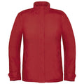 Rouge profond - Front - B&C Real+ - Veste coupe-vent imperméable - Femme