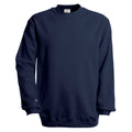 Bleu marine - Front - B&C - Sweatshirt à col rond - Homme