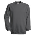 Gris acier - Front - B&C - Sweatshirt à col rond - Homme