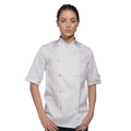 Blanc - Back - Dennys - Veste de chef à manches courtes - Femme