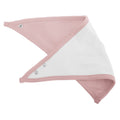 Blanc-Rose - Front - Babybugz - Bavoir bandana réversible - Bébé unisexe