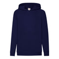 Bleu marine profond - Front - Fruit Of The Loom - Sweatshirt à capuche - Enfant