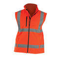 Orange - Front - Yoko - Gilet haute visibilité - Hommes