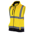 Jaune -Bleu marine - Side - Yoko - Gilet haute visibilité - Hommes