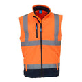 Orange-Bleu marine - Front - Yoko - Gilet haute visibilité - Hommes