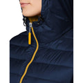 Bleu marine-Jaune - Pack Shot - Result Urban Snowbird - Veste rembourrée à capuche - Femme